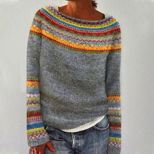 FREDA - COZY RETRO KNIT SWEATER