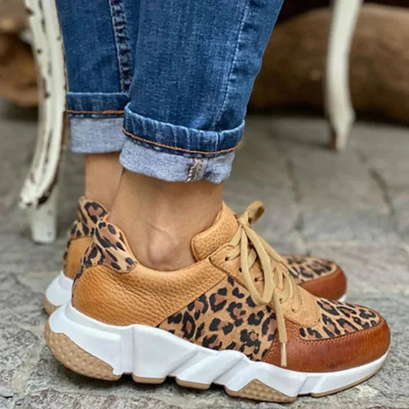 FAYE - COMFORTABLE LEOPARD SNEAKERS