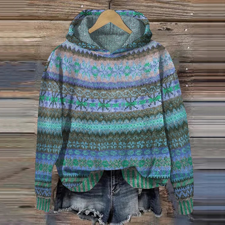 TALIA - ETHNIC RETRO HOODIE