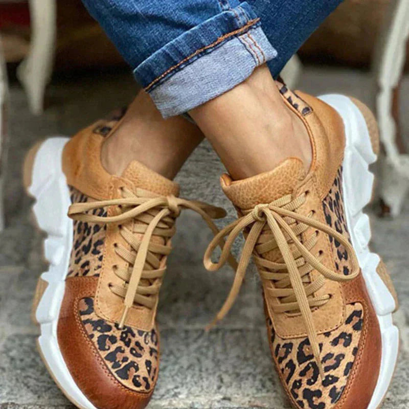 FAYE - COMFORTABLE LEOPARD SNEAKERS